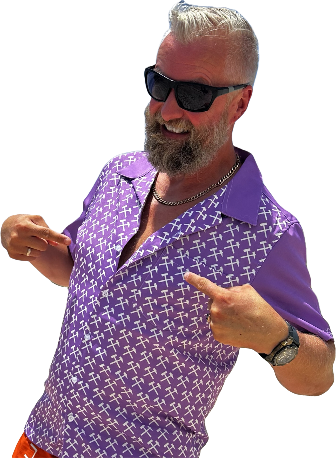 Hemd - Schlägel und Eisen lila